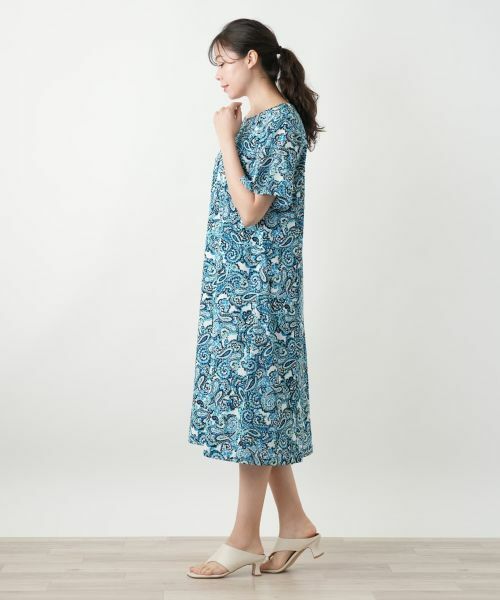 Leilian PLUS HOUSE / レリアンプラスハウス ドレス | ペイズリーフレアワンピース【Leilian WHITE LABEL】 | 詳細5