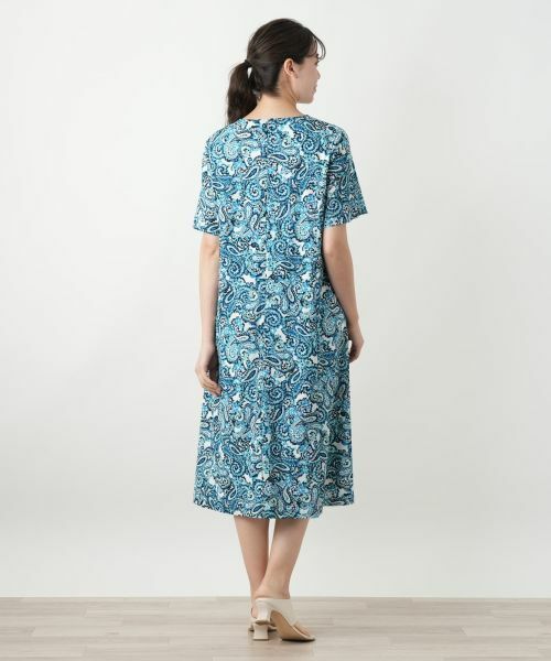 Leilian PLUS HOUSE / レリアンプラスハウス ドレス | ペイズリーフレアワンピース【Leilian WHITE LABEL】 | 詳細6