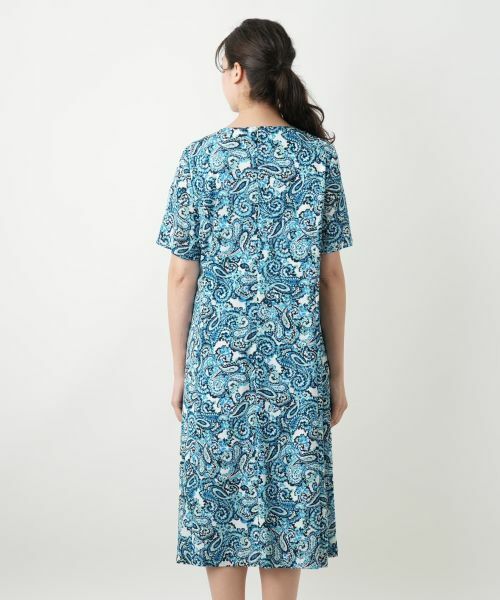 Leilian PLUS HOUSE / レリアンプラスハウス ドレス | ペイズリーフレアワンピース【Leilian WHITE LABEL】 | 詳細9