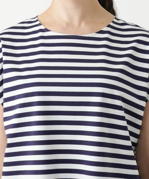 Leilian PLUS HOUSE / レリアンプラスハウス Tシャツ | ボーダー切替カットソー【Leilian WHITE LABEL】 | 詳細10