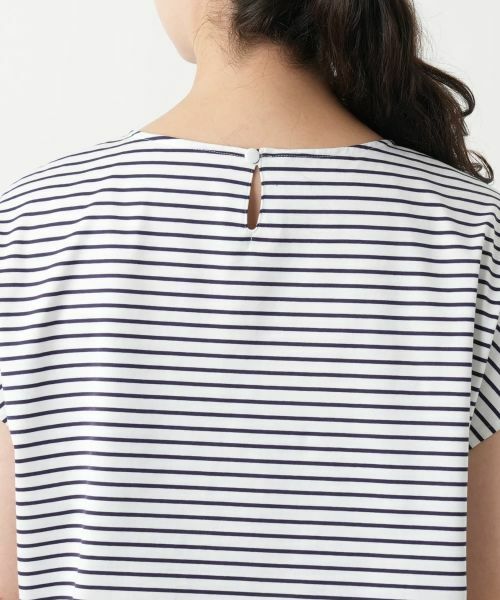 Leilian PLUS HOUSE / レリアンプラスハウス Tシャツ | ボーダー切替カットソー【Leilian WHITE LABEL】 | 詳細11