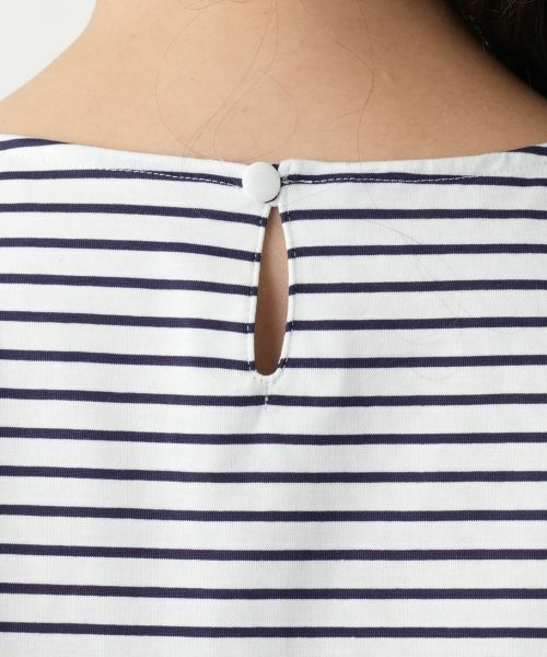 Leilian PLUS HOUSE / レリアンプラスハウス Tシャツ | ボーダー切替カットソー【Leilian WHITE LABEL】 | 詳細12