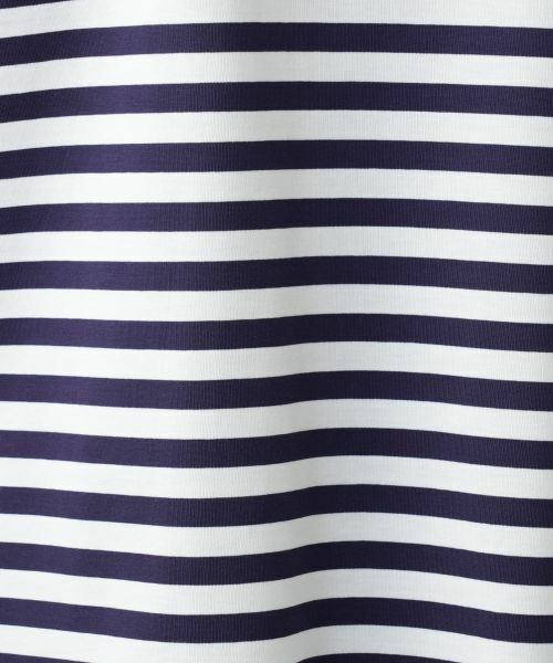 Leilian PLUS HOUSE / レリアンプラスハウス Tシャツ | ボーダー切替カットソー【Leilian WHITE LABEL】 | 詳細15