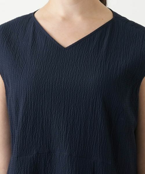 Leilian PLUS HOUSE / レリアンプラスハウス ドレス | Vネックフレアワンピース【Leilian WHITE LABEL】 | 詳細10