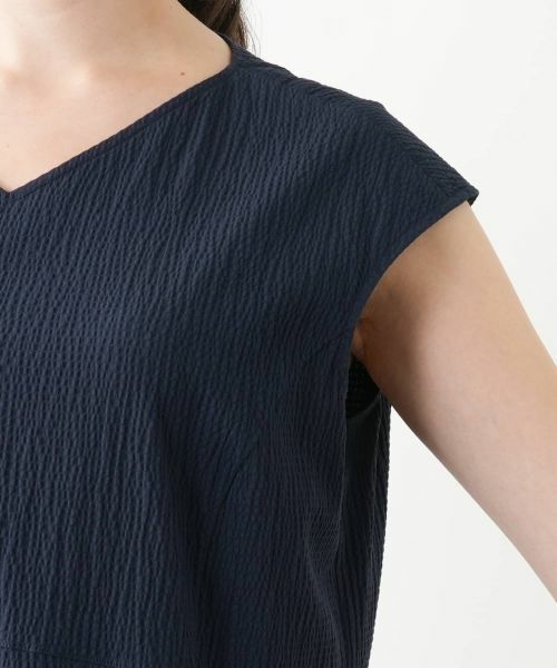 Leilian PLUS HOUSE / レリアンプラスハウス ドレス | Vネックフレアワンピース【Leilian WHITE LABEL】 | 詳細13