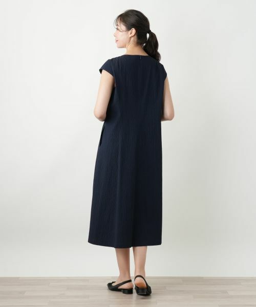 Leilian PLUS HOUSE / レリアンプラスハウス ドレス | Vネックフレアワンピース【Leilian WHITE LABEL】 | 詳細6