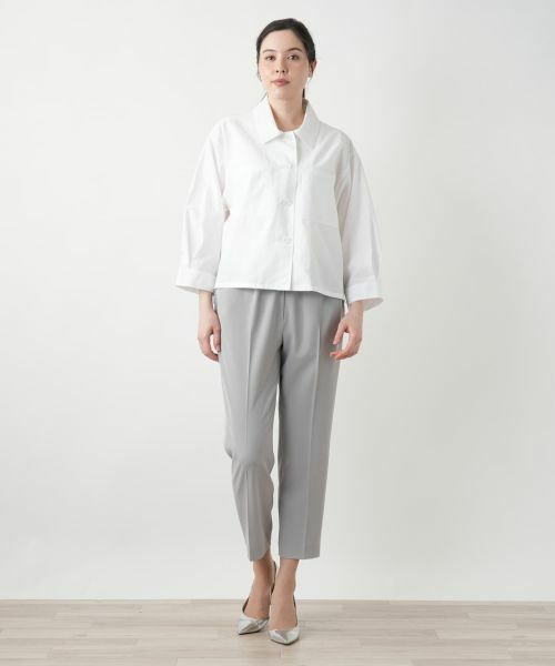 Leilian PLUS HOUSE / レリアンプラスハウス テーラードジャケット | シャツジャケット【Leilian WHITE LABEL】 | 詳細1