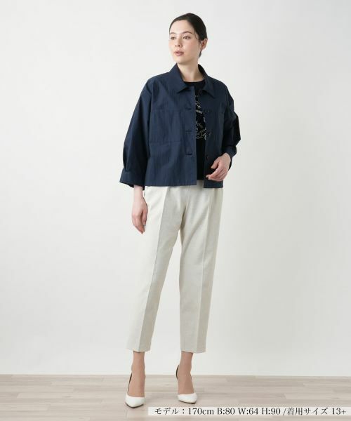 Leilian PLUS HOUSE / レリアンプラスハウス テーラードジャケット | シャツジャケット【Leilian WHITE LABEL】 | 詳細4