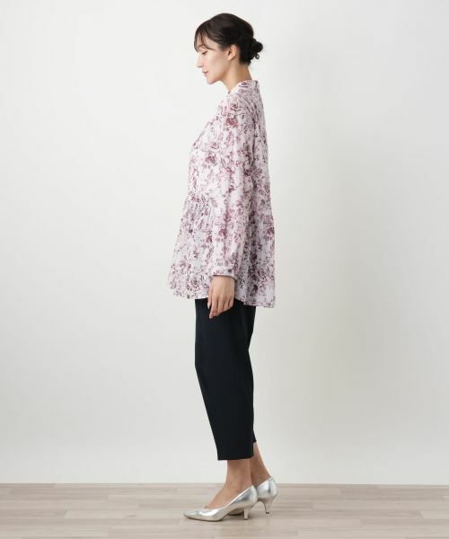 Leilian PLUS HOUSE / レリアンプラスハウス シャツ・ブラウス | フラワープリントブラウス【Leilian WHITE LABEL】 | 詳細2