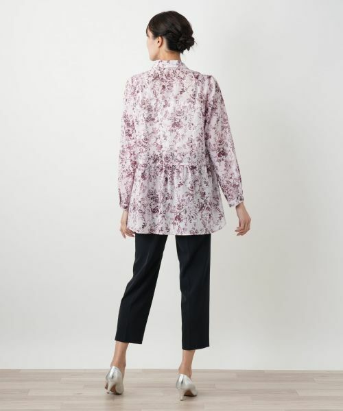 Leilian PLUS HOUSE / レリアンプラスハウス シャツ・ブラウス | フラワープリントブラウス【Leilian WHITE LABEL】 | 詳細3