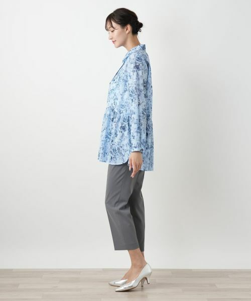 Leilian PLUS HOUSE / レリアンプラスハウス シャツ・ブラウス | フラワープリントブラウス【Leilian WHITE LABEL】 | 詳細5