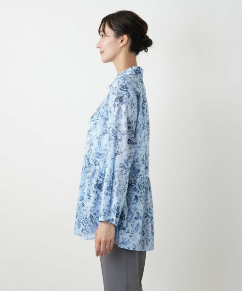 Leilian PLUS HOUSE / レリアンプラスハウス シャツ・ブラウス | フラワープリントブラウス【Leilian WHITE LABEL】 | 詳細8