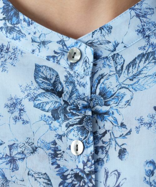 Leilian PLUS HOUSE / レリアンプラスハウス シャツ・ブラウス | 花柄スタンドカラーブラウス【Leilian WHITE LABEL】 | 詳細15