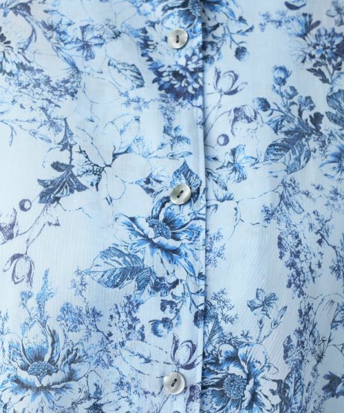 Leilian PLUS HOUSE / レリアンプラスハウス シャツ・ブラウス | 花柄スタンドカラーブラウス【Leilian WHITE LABEL】 | 詳細16