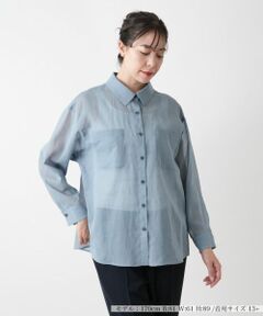 Leilian PLUS HOUSE / レリアンプラスハウス シャツ・ブラウス | シアーブラウス【Leilian WHITE LABEL】