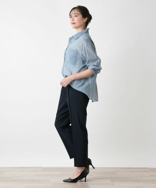 Leilian PLUS HOUSE / レリアンプラスハウス シャツ・ブラウス | シアーブラウス【Leilian WHITE LABEL】 | 詳細2