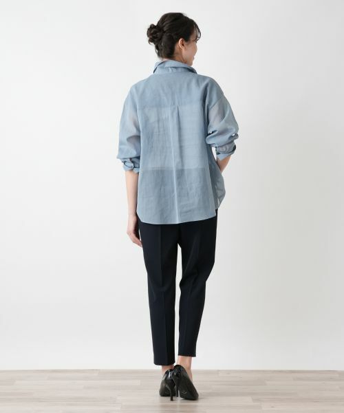 Leilian PLUS HOUSE / レリアンプラスハウス シャツ・ブラウス | シアーブラウス【Leilian WHITE LABEL】 | 詳細3