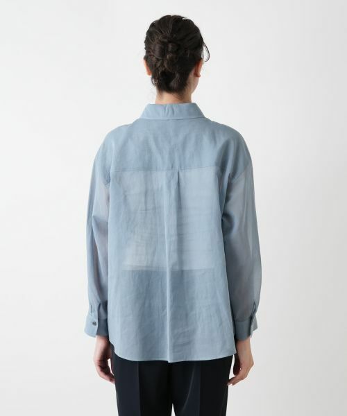 Leilian PLUS HOUSE / レリアンプラスハウス シャツ・ブラウス | シアーブラウス【Leilian WHITE LABEL】 | 詳細6