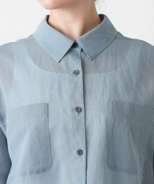 Leilian PLUS HOUSE / レリアンプラスハウス シャツ・ブラウス | シアーブラウス【Leilian WHITE LABEL】 | 詳細7