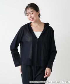 Leilian PLUS HOUSE / レリアンプラスハウス シャツ・ブラウス | フーデッドブラウス【Leilian WHITE LABEL】