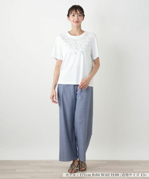 Leilian PLUS HOUSE / レリアンプラスハウス その他パンツ | ワイドパンツ【Leilian WHITE LABEL】 | 詳細7