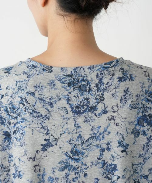 Leilian PLUS HOUSE / レリアンプラスハウス Tシャツ | フラワープリントTシャツ【Leilian WHITE LABEL】 | 詳細11
