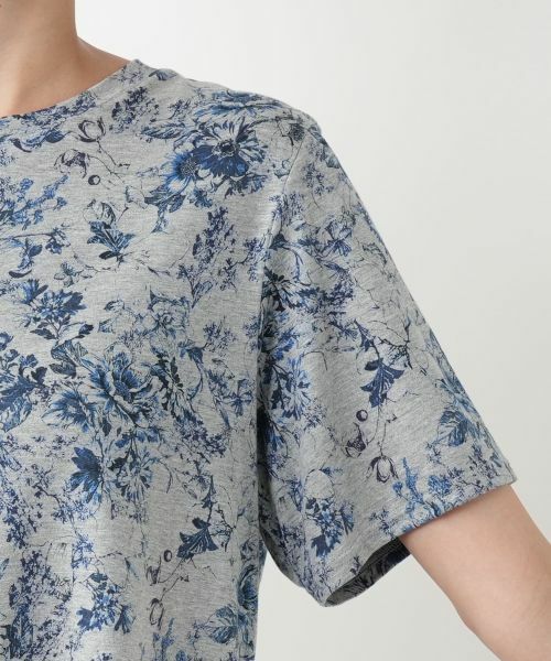 Leilian PLUS HOUSE / レリアンプラスハウス Tシャツ | フラワープリントTシャツ【Leilian WHITE LABEL】 | 詳細12
