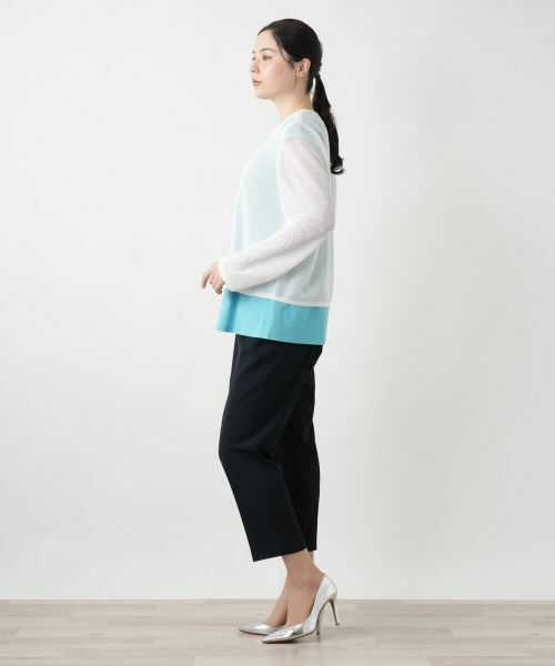 Leilian PLUS HOUSE / レリアンプラスハウス カーディガン・ボレロ | 【店舗人気】クルーネックカーディガン【Leilian WHITE LABEL】 | 詳細2