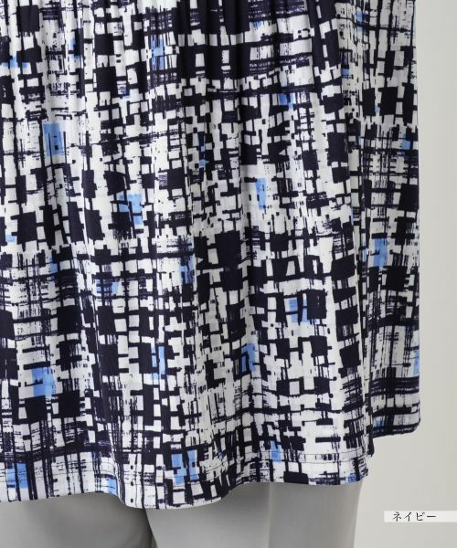 Leilian PLUS HOUSE / レリアンプラスハウス シャツ・ブラウス | 【店舗人気】グラフィカルプリントブラウス【Leilian WHITE LABEL】 | 詳細13