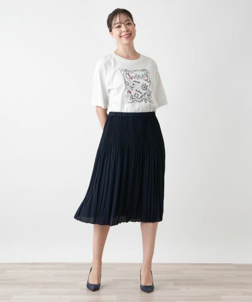 Leilian PLUS HOUSE / レリアンプラスハウス ロング・マキシ丈スカート | プリーツスカート【Leilian WHITE LABEL】 | 詳細1