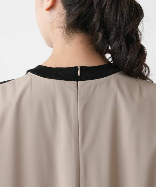 Leilian PLUS HOUSE / レリアンプラスハウス ドレス | フレンチスリーブタックワンピース【BOURGE】 | 詳細11