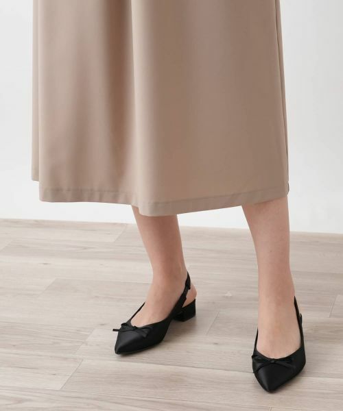 Leilian PLUS HOUSE / レリアンプラスハウス ドレス | フレンチスリーブタックワンピース【BOURGE】 | 詳細14