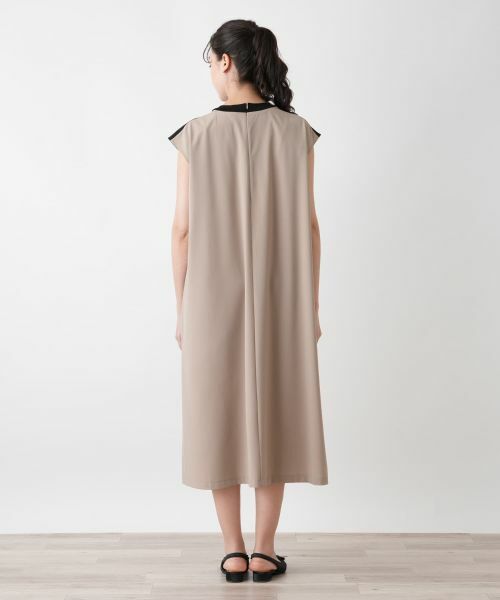 Leilian PLUS HOUSE / レリアンプラスハウス ドレス | フレンチスリーブタックワンピース【BOURGE】 | 詳細9