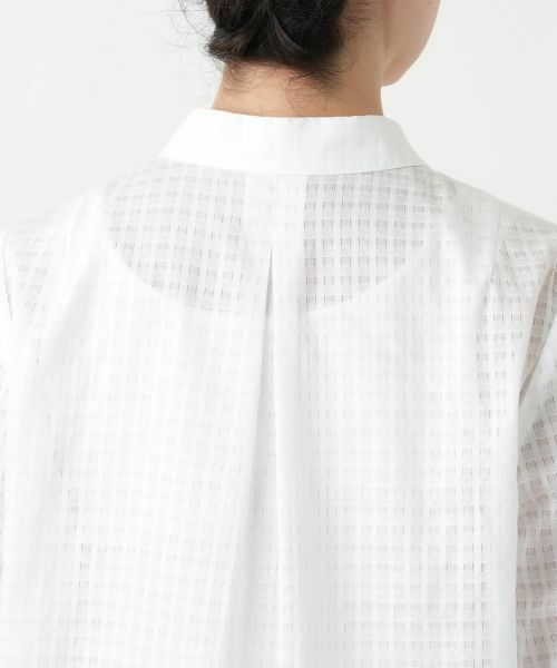 Leilian PLUS HOUSE / レリアンプラスハウス シャツ・ブラウス | シアーチェックブラウス【Leilian WHITE LABEL】 | 詳細11