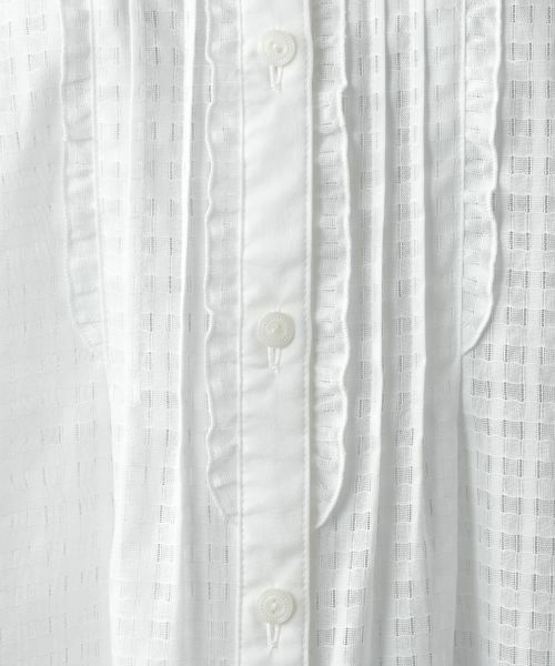 Leilian PLUS HOUSE / レリアンプラスハウス シャツ・ブラウス | シアーチェックブラウス【Leilian WHITE LABEL】 | 詳細14