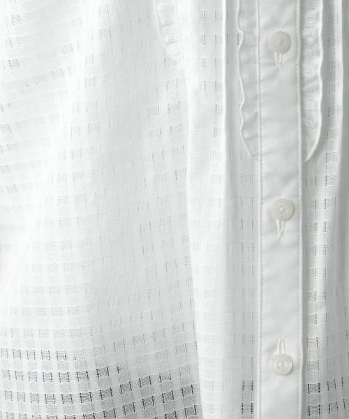 Leilian PLUS HOUSE / レリアンプラスハウス シャツ・ブラウス | シアーチェックブラウス【Leilian WHITE LABEL】 | 詳細15