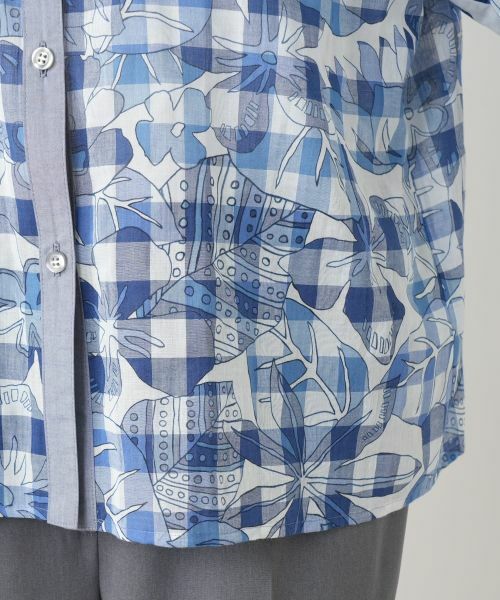 Leilian PLUS HOUSE / レリアンプラスハウス シャツ・ブラウス | フラワーチェックブラウス【Leilian WHITE LABEL】 | 詳細10