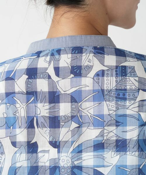 Leilian PLUS HOUSE / レリアンプラスハウス シャツ・ブラウス | フラワーチェックブラウス【Leilian WHITE LABEL】 | 詳細8