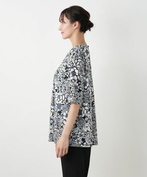 Leilian PLUS HOUSE / レリアンプラスハウス カットソー | 【店舗人気】フラワープリントカットソー【Leilian WHITE LABEL】 | 詳細11