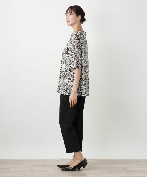 Leilian PLUS HOUSE / レリアンプラスハウス カットソー | 【店舗人気】フラワープリントカットソー【Leilian WHITE LABEL】 | 詳細2