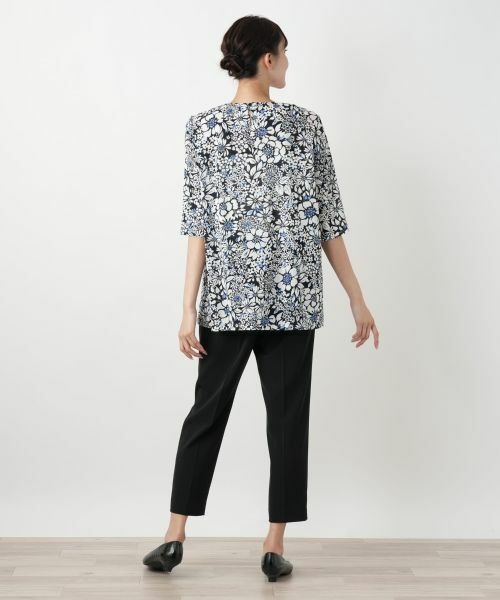 Leilian PLUS HOUSE / レリアンプラスハウス カットソー | 【店舗人気】フラワープリントカットソー【Leilian WHITE LABEL】 | 詳細9