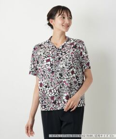 Leilian PLUS HOUSE / レリアンプラスハウス カットソー | 【店舗人気】フラワープリントカットソー【Leilian WHITE LABEL】