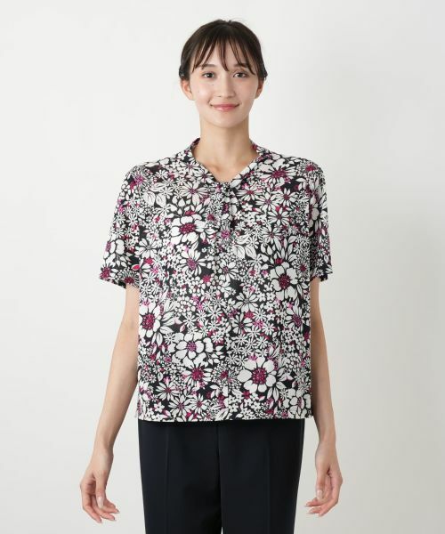 Leilian PLUS HOUSE / レリアンプラスハウス カットソー | 【店舗人気】フラワープリントカットソー【Leilian WHITE LABEL】 | 詳細10