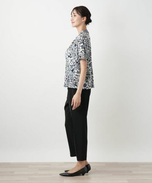 Leilian PLUS HOUSE / レリアンプラスハウス カットソー | 【店舗人気】フラワープリントカットソー【Leilian WHITE LABEL】 | 詳細2