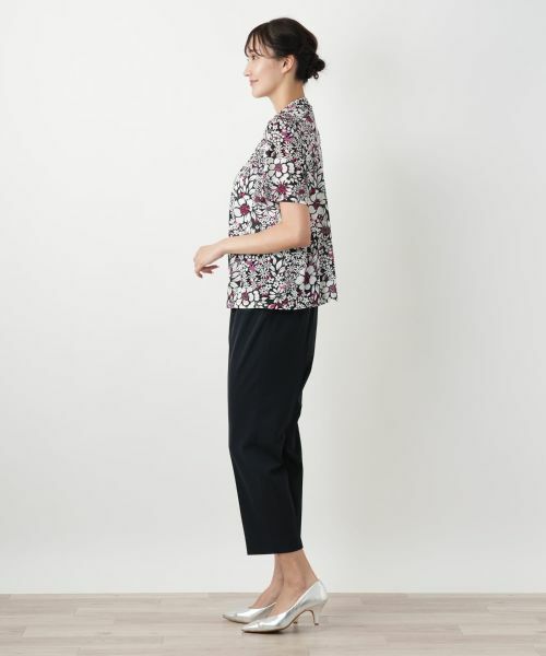 Leilian PLUS HOUSE / レリアンプラスハウス カットソー | 【店舗人気】フラワープリントカットソー【Leilian WHITE LABEL】 | 詳細8