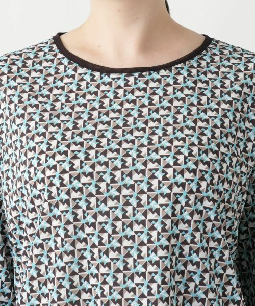 Leilian PLUS HOUSE / レリアンプラスハウス カットソー | 【店舗人気】幾何学柄カットソー【Leilian WHITE LABEL】 | 詳細13