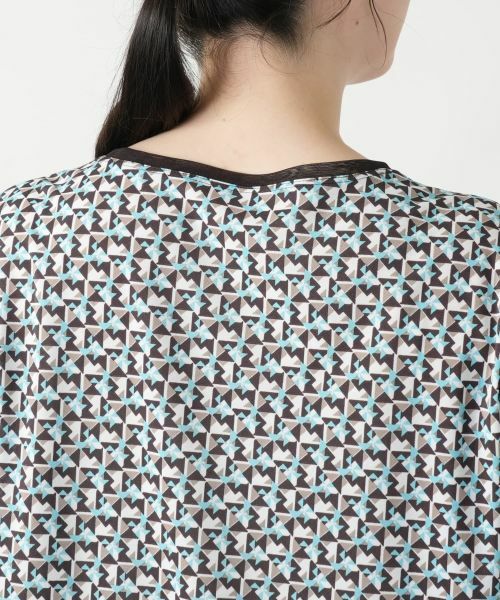 Leilian PLUS HOUSE / レリアンプラスハウス カットソー | 【店舗人気】幾何学柄カットソー【Leilian WHITE LABEL】 | 詳細14