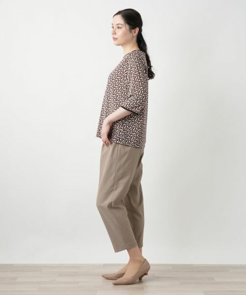 Leilian PLUS HOUSE / レリアンプラスハウス カットソー | 【店舗人気】幾何学柄カットソー【Leilian WHITE LABEL】 | 詳細2