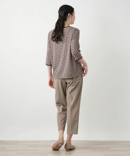 Leilian PLUS HOUSE / レリアンプラスハウス カットソー | 【店舗人気】幾何学柄カットソー【Leilian WHITE LABEL】 | 詳細3