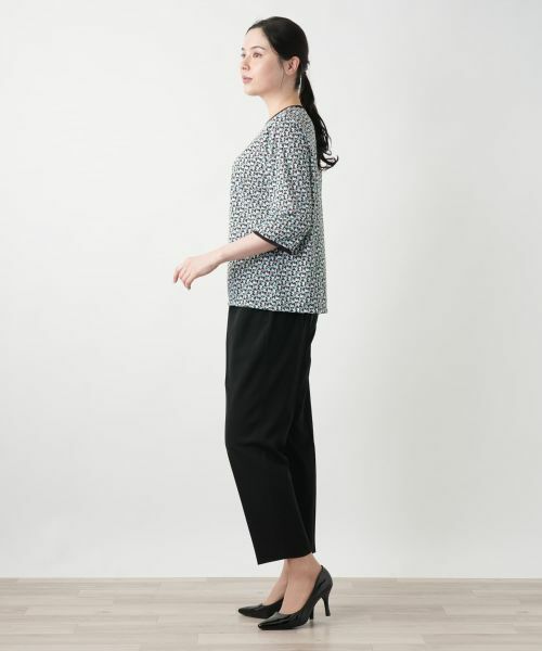 Leilian PLUS HOUSE / レリアンプラスハウス カットソー | 【店舗人気】幾何学柄カットソー【Leilian WHITE LABEL】 | 詳細8